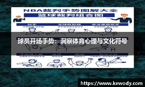 球员开场手势：洞察体育心理与文化符号